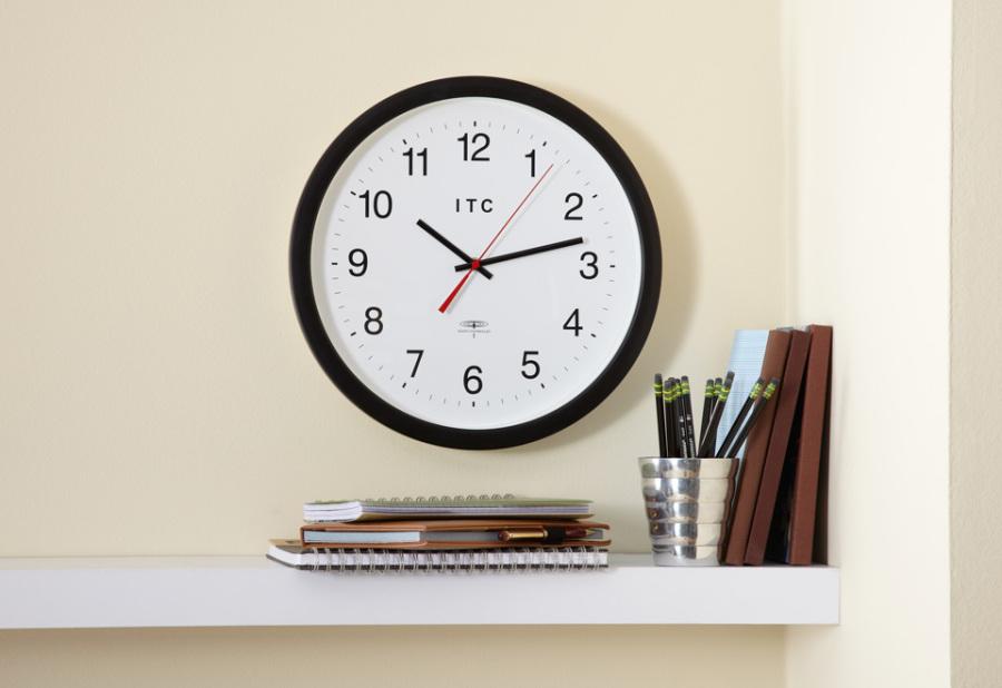 found on http://www.sharperimage.com/si/view/product/Radio-Controlled-Atomic-Wall-Clock/200648