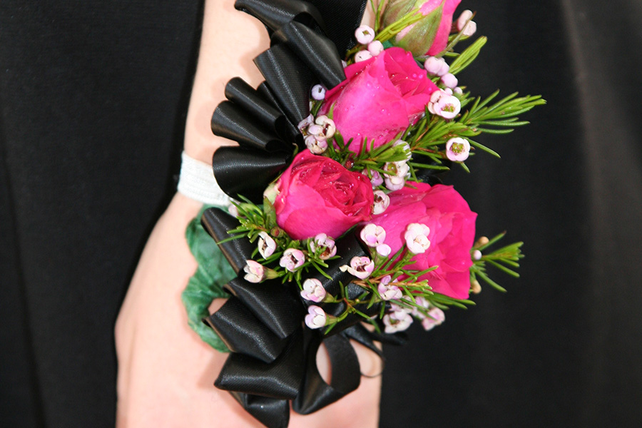 Pink_and_black_wrist_corsages